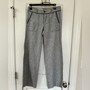 Pilcro (Anthropologie) wide leg pant. Gray/blue